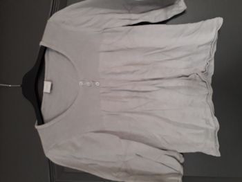 Gilet M3/4 gris 38/M - Camaïeu