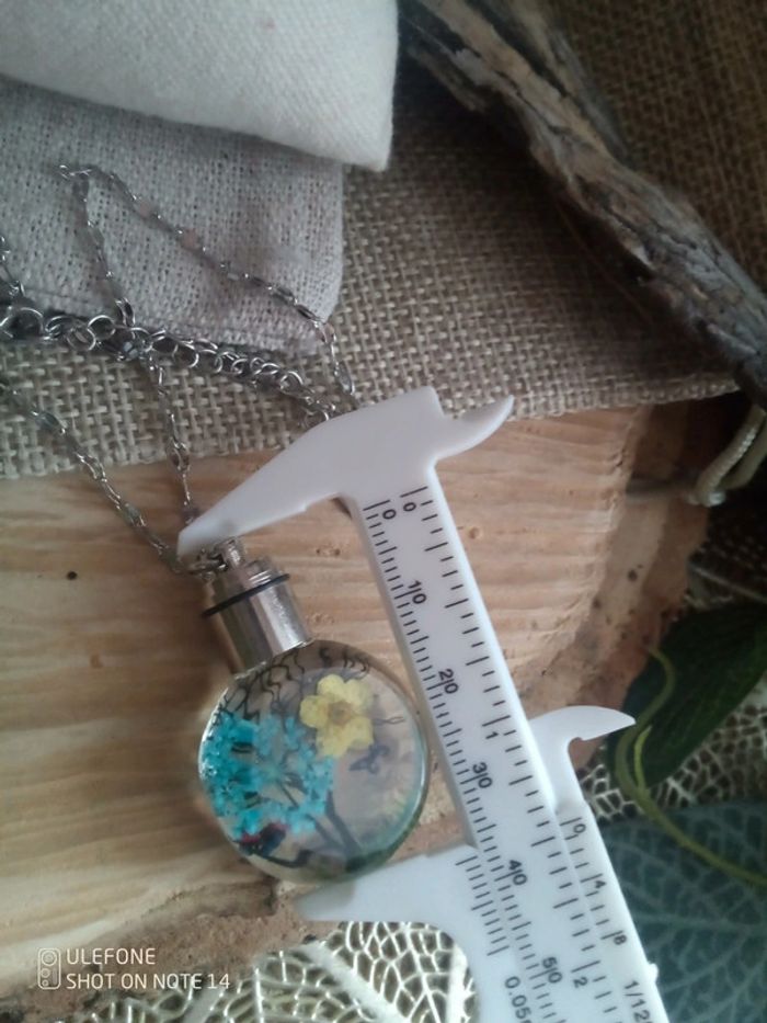 Collier bohème pendentif végétal - photo numéro 3