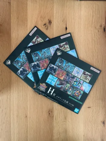 3 x Yu-Gi-Oh! Shikishi non ouvert Ichiban Kuji Vol. 4 Sangenshin Kengen 20×20 cm