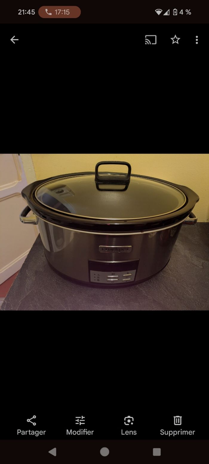 Crokpot 7,5l état quasi neuf - photo numéro 2
