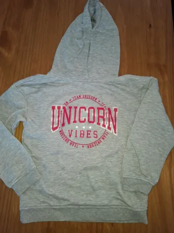 Sweat gris à capuche 9/10 ans Primark