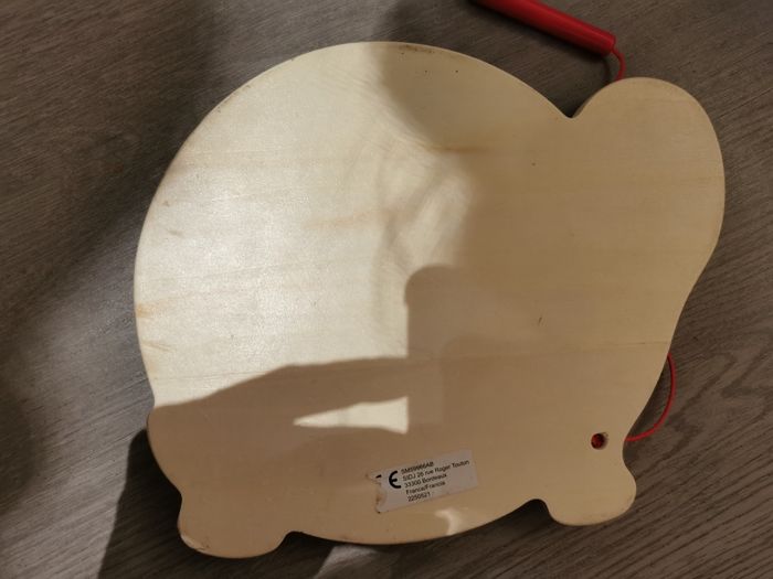 Labyrinthe magnétique en bois forme tortue - photo numéro 3
