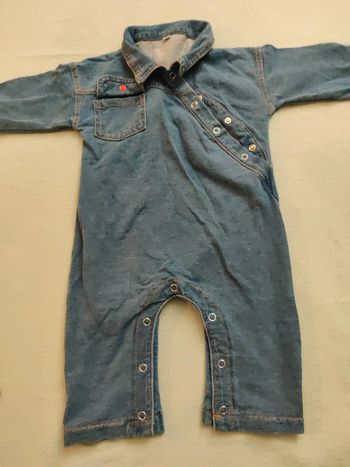 Combinaison jeans bébé 70 cm