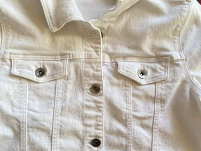 Veste blanche en jean T 16ans - photo numéro 4