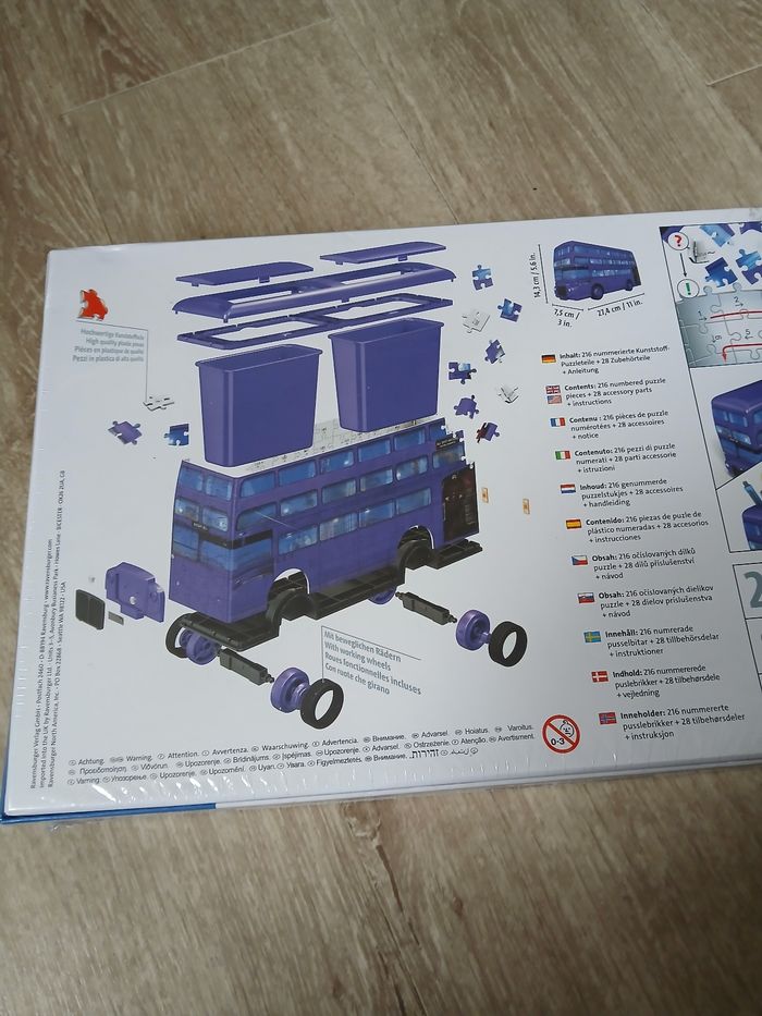 Jouet puzzle 3d Harry Potter bus - photo numéro 2