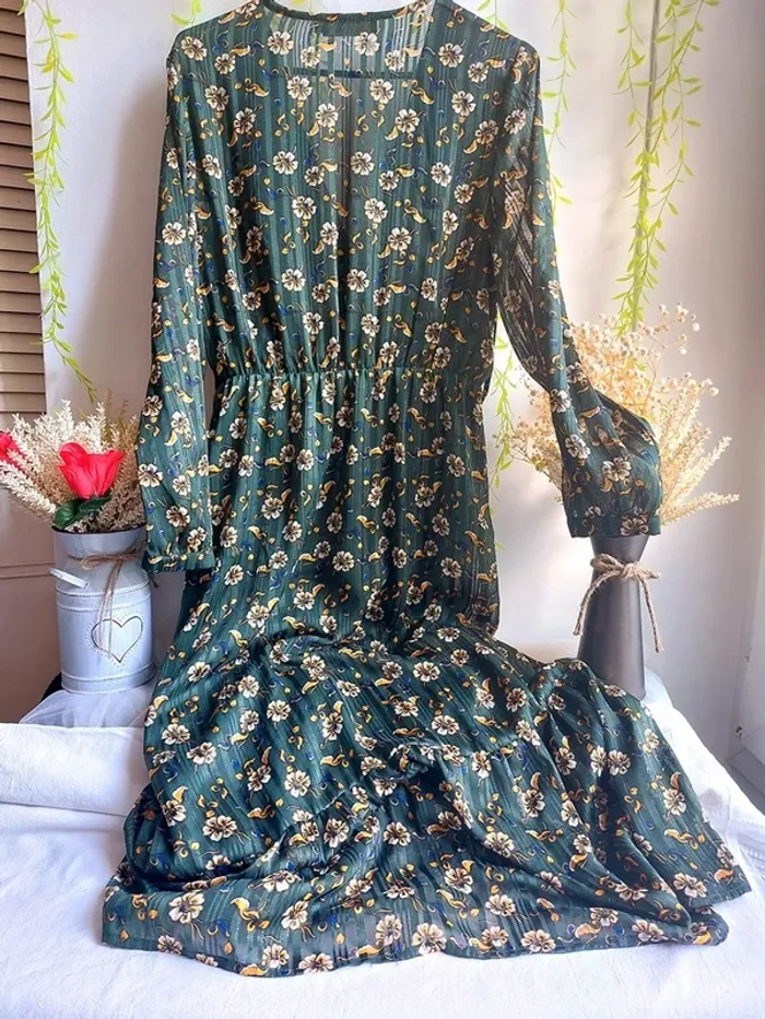 Robe longue It Hippie – S – Vert – État : Excellent - photo numéro 2