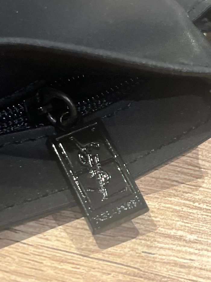 Double pochette détachable noire Yves saint Laurent neuve - photo numéro 5