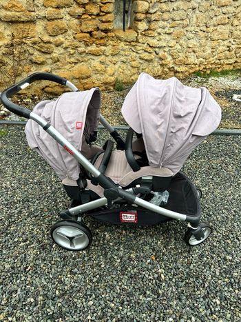 Poussette double ou simple red Castel evolutwin 