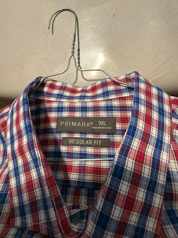 Chemise à carreaux bleus blancs rouges 3XL