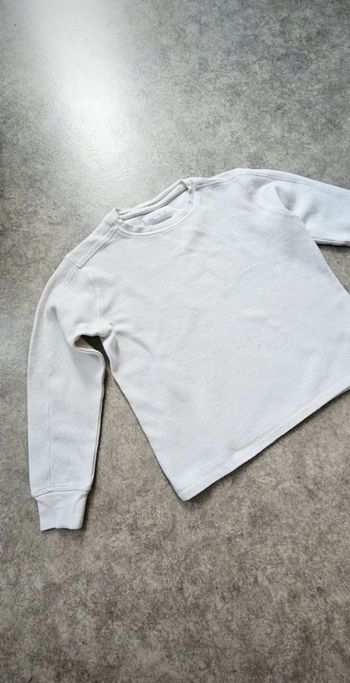 Sweat ZARA blanc - 9/10 ans