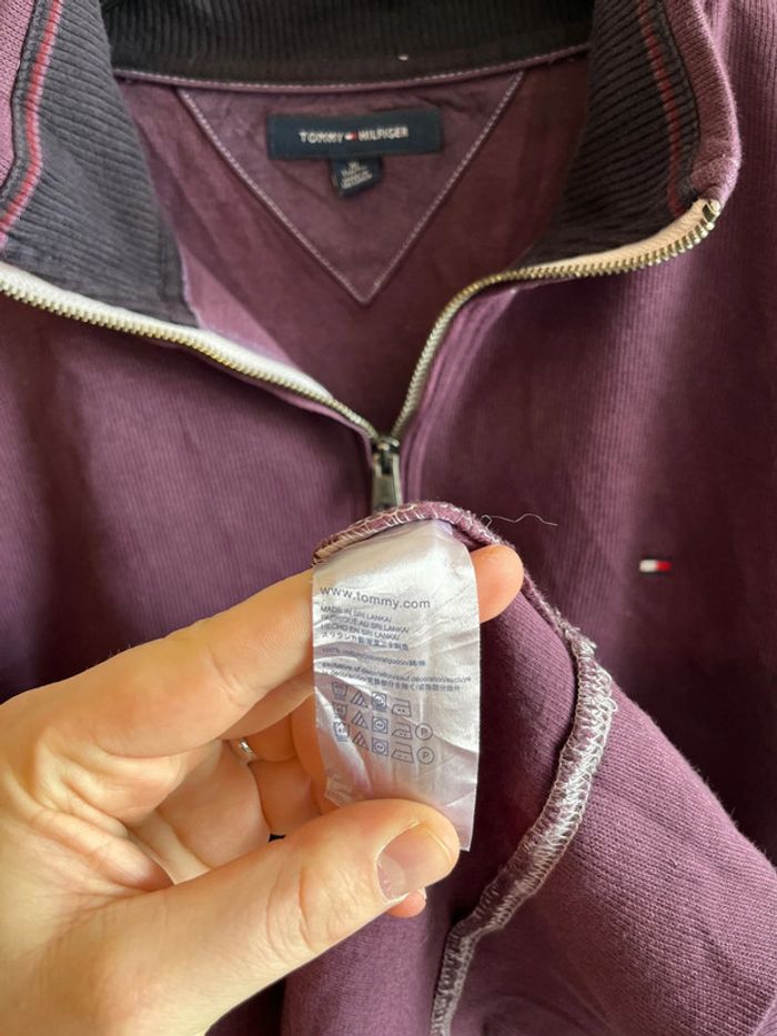 Pull mid-zip Tommy Hilfiger taille XL homme - photo numéro 5