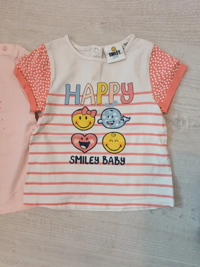 Lot de 5 Tshirt manches courtes 12 mois - photo numéro 5