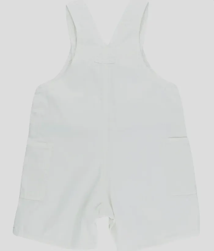 Salopette-short 12 mois en lin et coton Petit Bateau - photo numéro 2