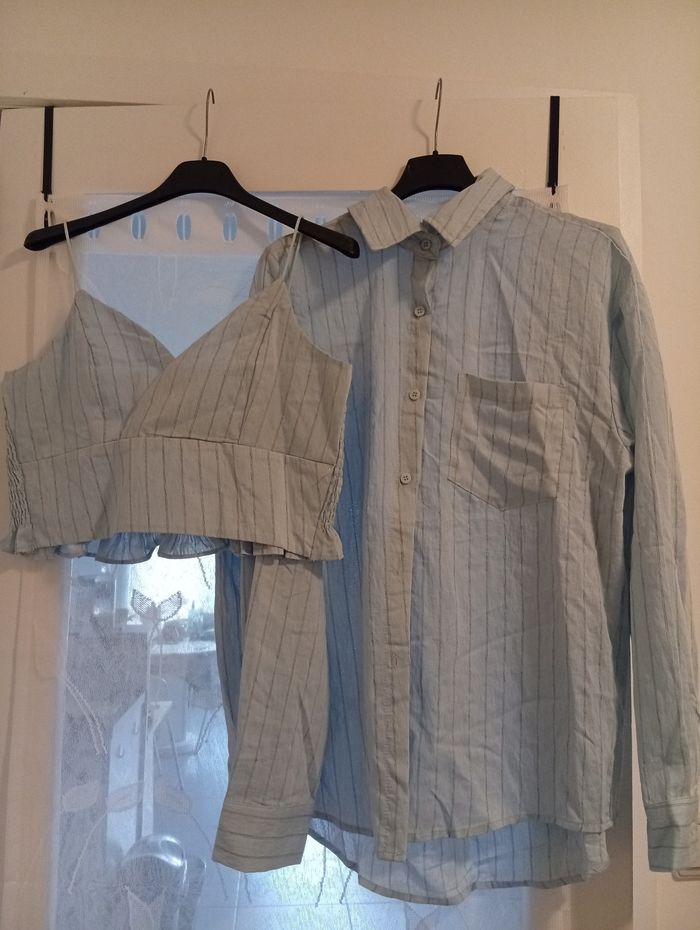 Ensemble top + chemise - photo numéro 5