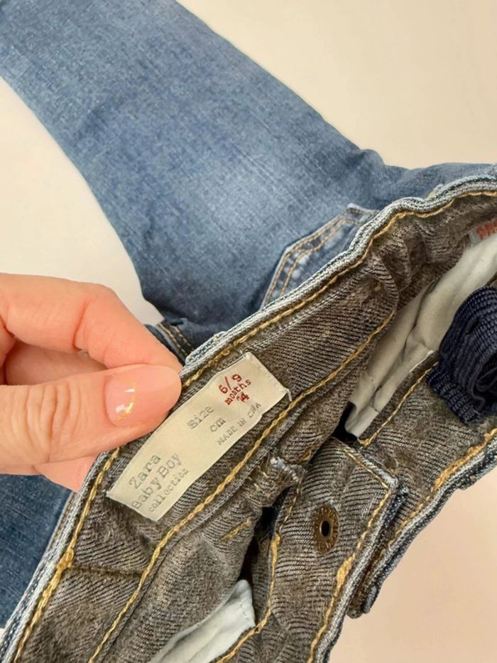Jeans baby Zara boy 6-9 mois, 74 cm mois parfait état - photo numéro 4