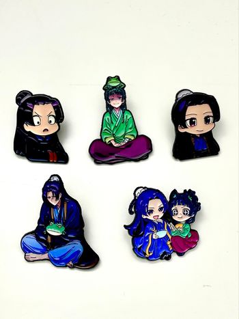 Lot de 5 pin’s « Les carnets de l’apothicaire » neuf 