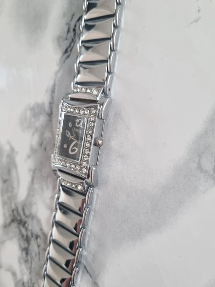 Montre argenté strass Année '90 - photo numéro 6