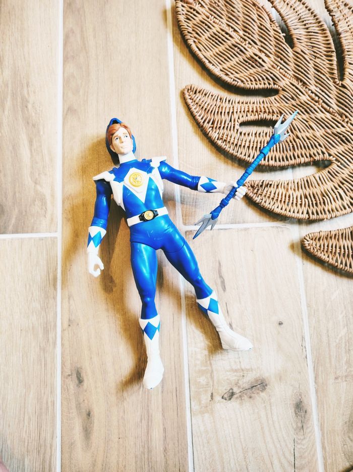 🙅Power rangers mighty morphin grande Billy figurine du ranger bleu auto morphing