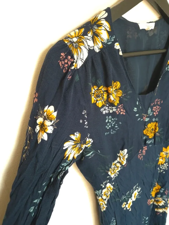 Robe bleu mi longue Springfield taille 38 - photo numéro 3