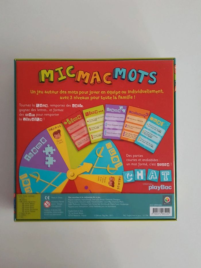 Jeu Mic mac mots Oxybul - photo numéro 3