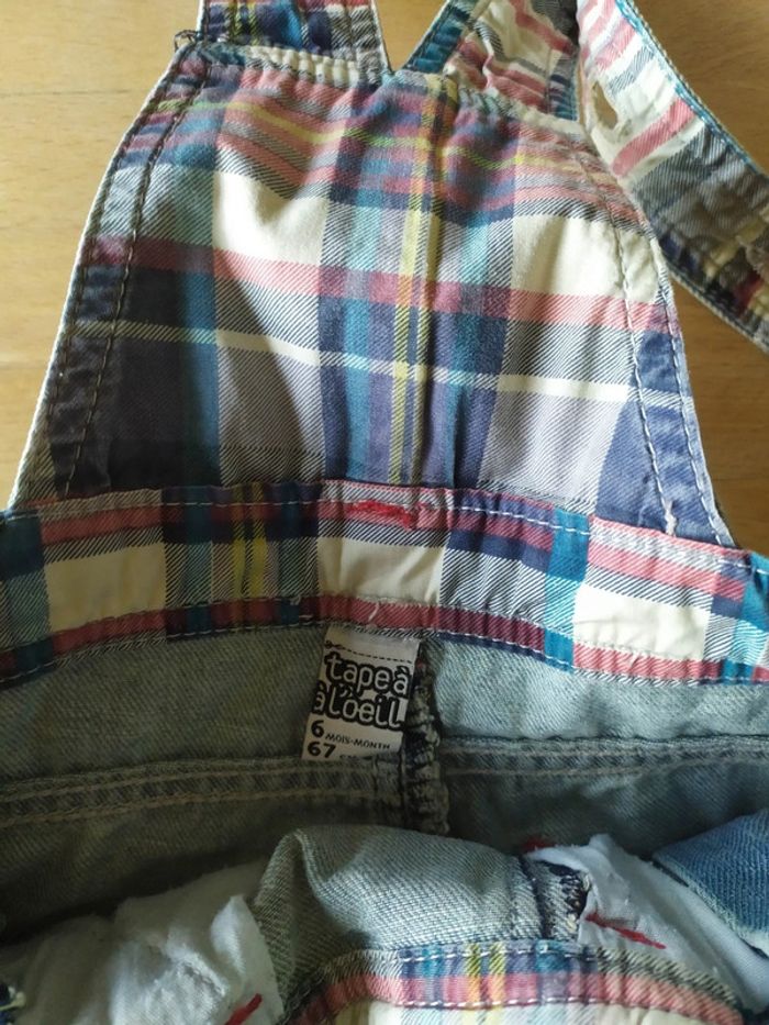 Salopette jeans 6 mois tao - photo numéro 5