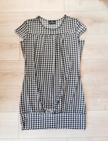 Robe tunique manches courtes vichy femme taille 42