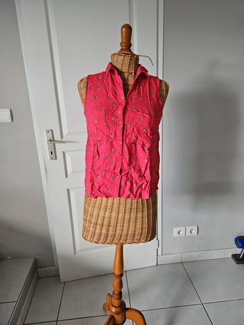 Chemisier sans manches femme taille S Bershka vint
