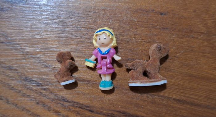 Polly pocket Precious puppies coeur rose 1993 Bluebird COMPLET - photo numéro 9