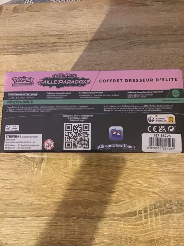 ETB cartes Pokémon faille paradoxe EV4 coffret dresseur d’élite boosters neuf - photo numéro 5