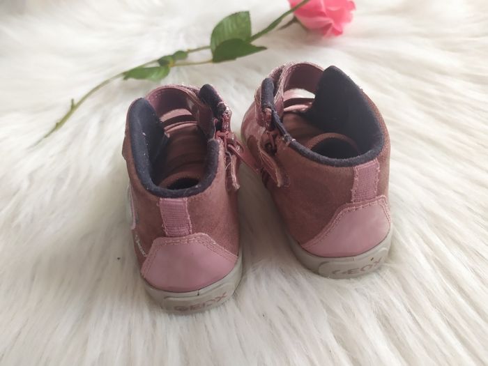 Baskets tennis montantes Geox tout cuir bébé fille pointure 21 - photo numéro 6