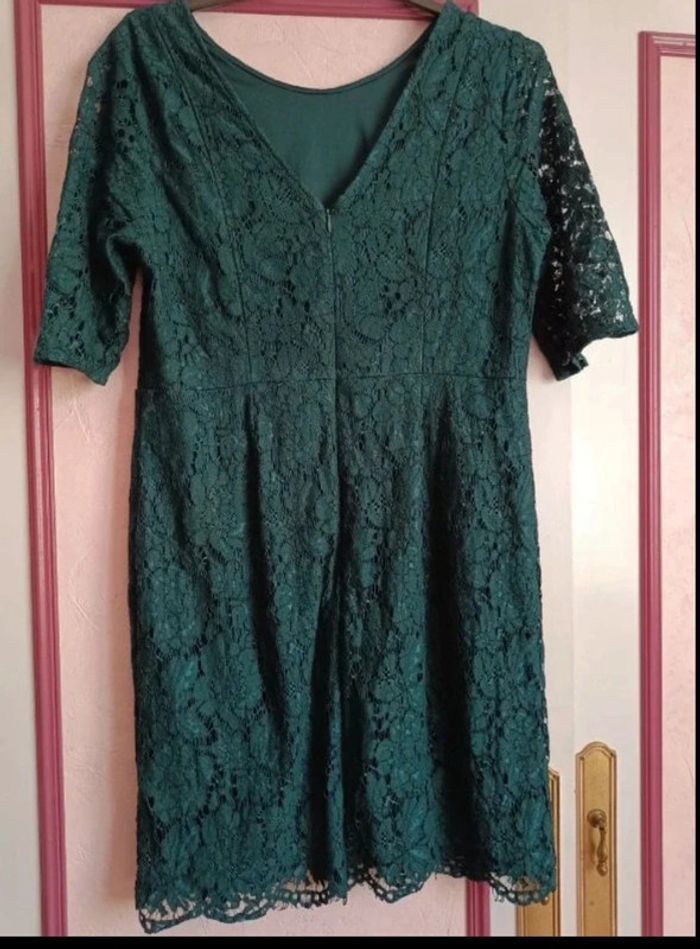 Robe verte dentelle Camaïeu T.40 - photo numéro 7