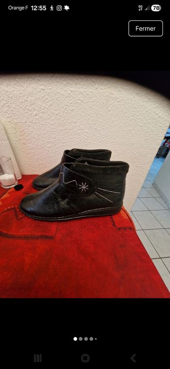 Bottines en cuir Damart