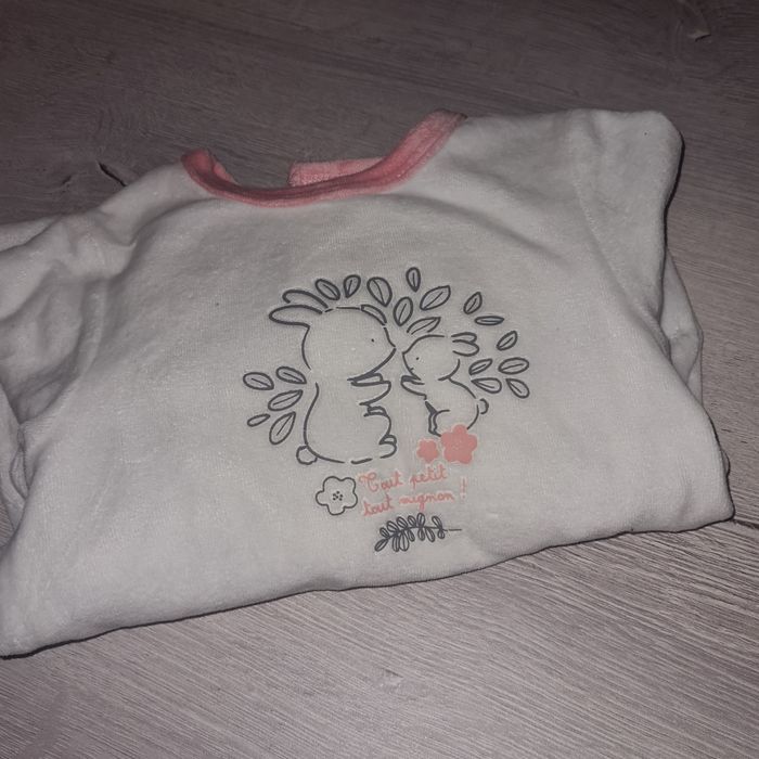 Pyjama velours bébé fille 12 mois Mots d'enfants - photo numéro 5