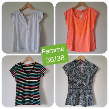 Lot de 4 tee shirts manches courtes Taille S M
