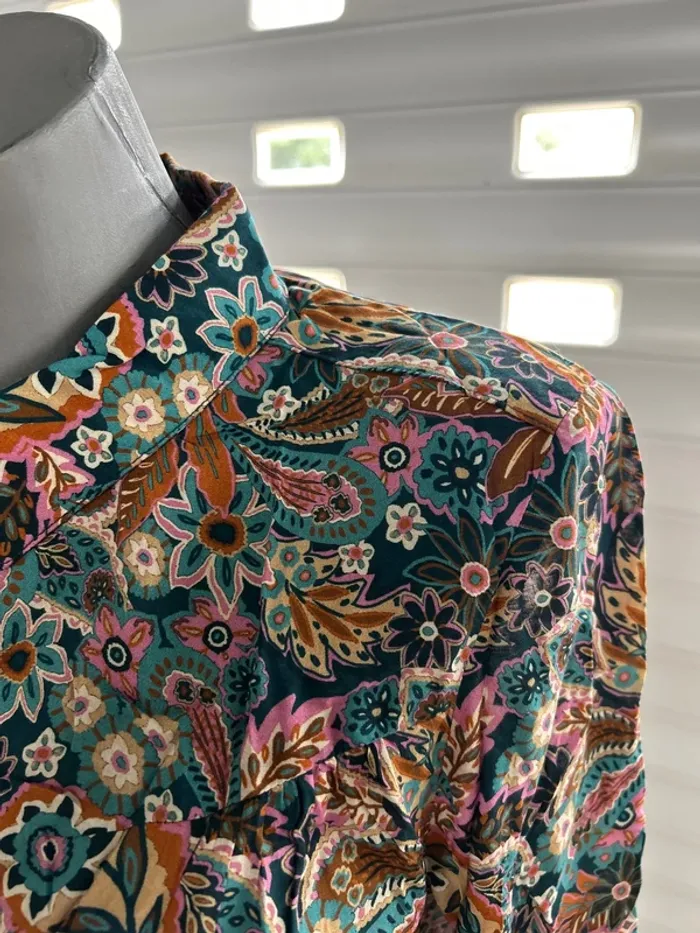 Chemise femme fleurie - photo numéro 4
