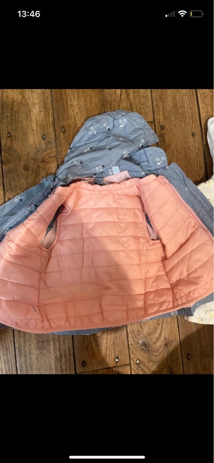 Lot 2 vestes fille 18 mois - photo numéro 2