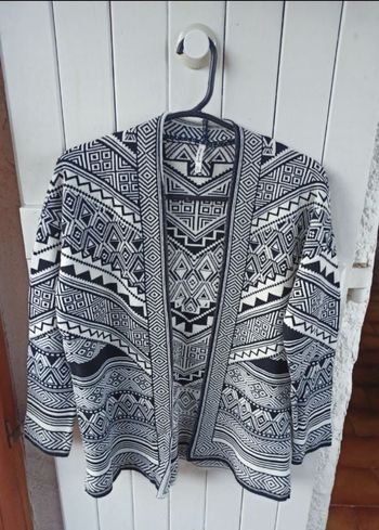 Cardigan mi long imprimé stradivarius S