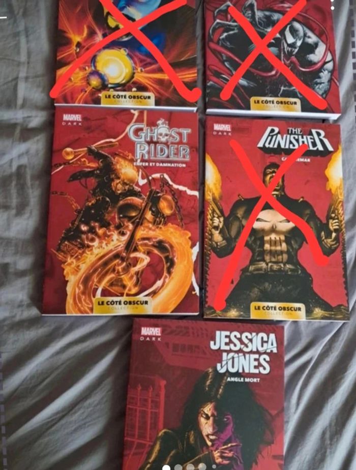 Lot 2 BD côté obscur collection Marvel Dark
