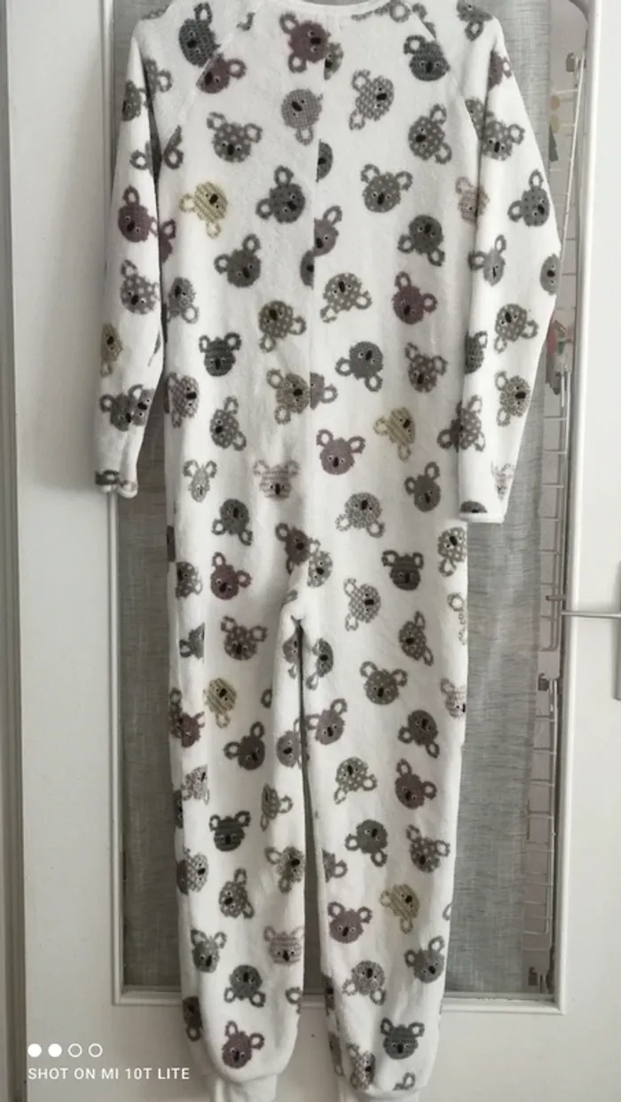 Combinaison blanche motif koala tissaïa - photo numéro 4