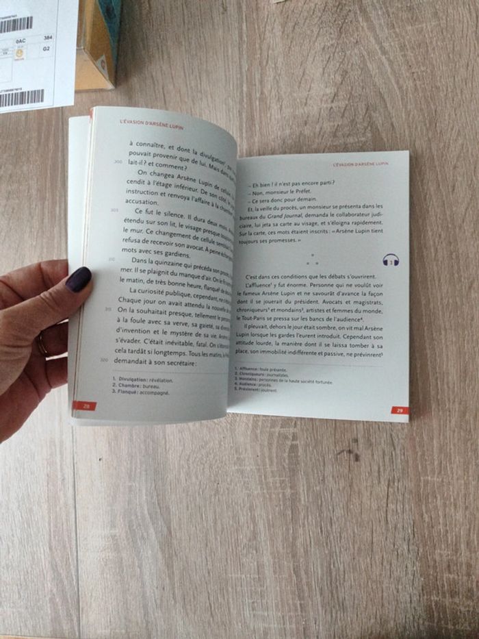 Livre l'évasion d'Arsène Lupin - photo numéro 2