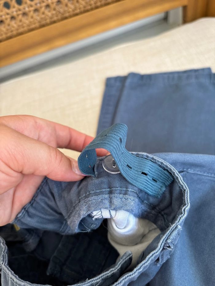 pantalon chino bleu - photo numéro 5