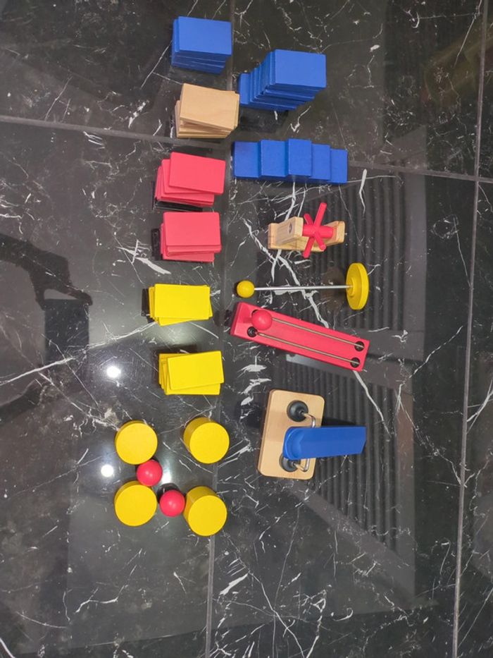 Jeu en bois domino obstacle complet - photo numéro 6