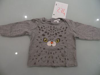 t-shirt 9 mois manche longue kitchoun