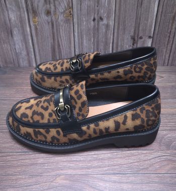 Mocassins Femme Léopard Chic - Détails Doré - Neufs Taille 40