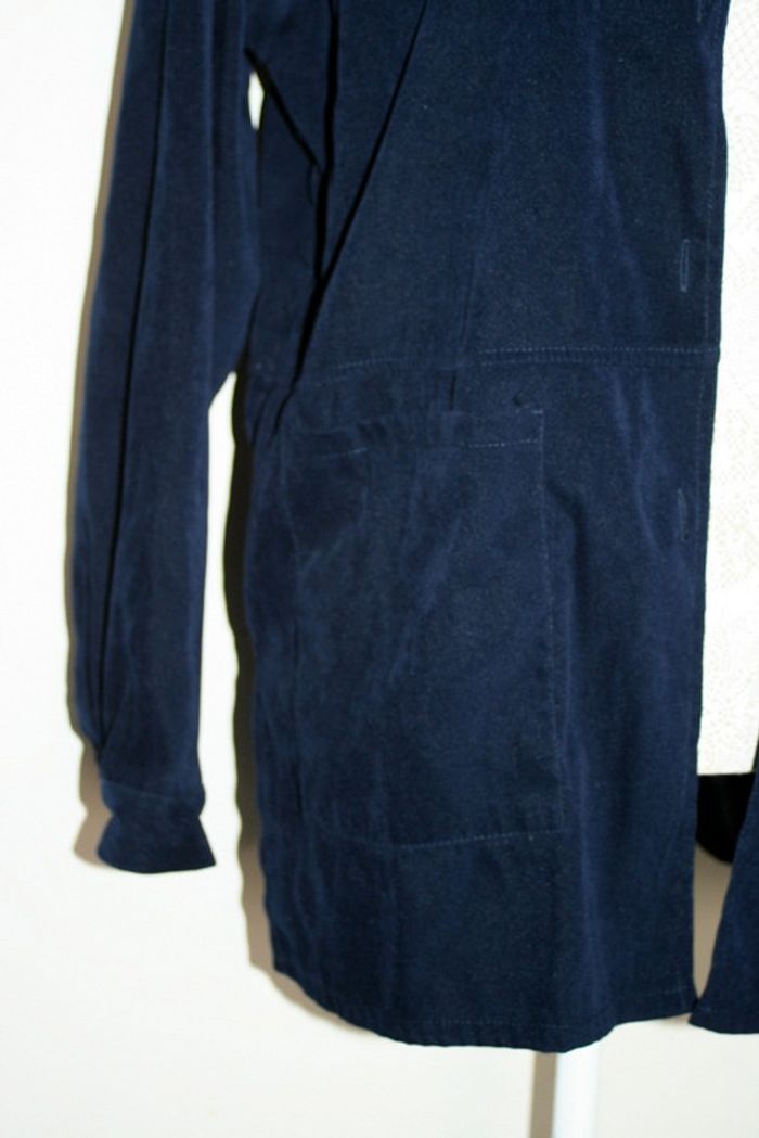 Chemise imitation daim bleu marine New JM - photo numéro 2