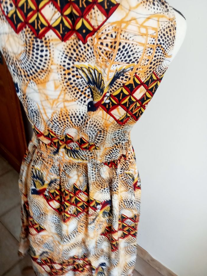 Robe longue imprimé wax - photo numéro 4
