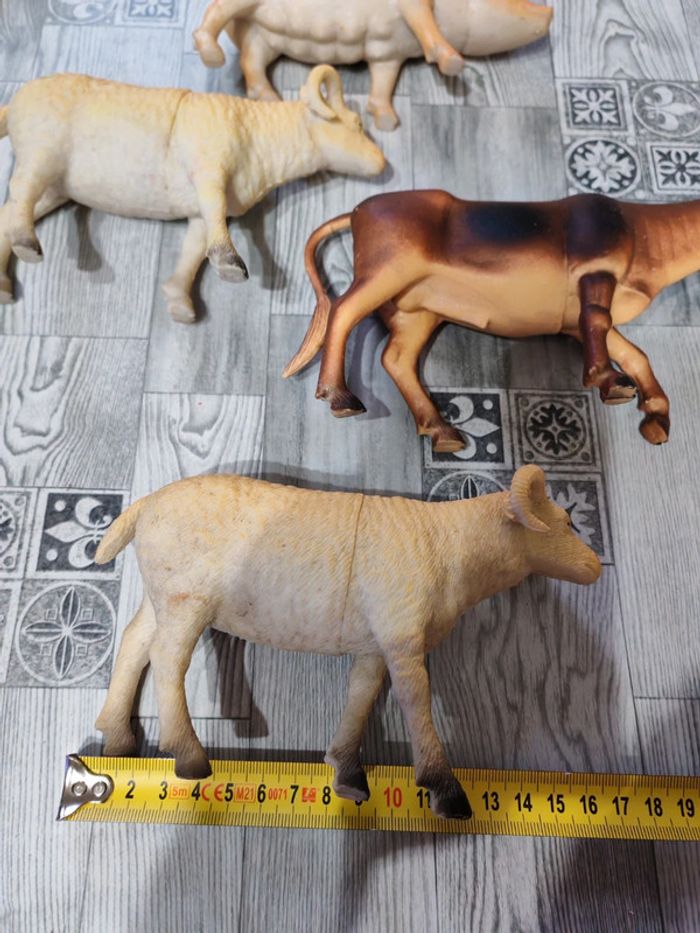 Lot 4 grands animaux ferme cochon mouton - photo numéro 3
