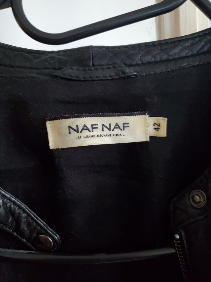 Veste cuir noire - photo numéro 3