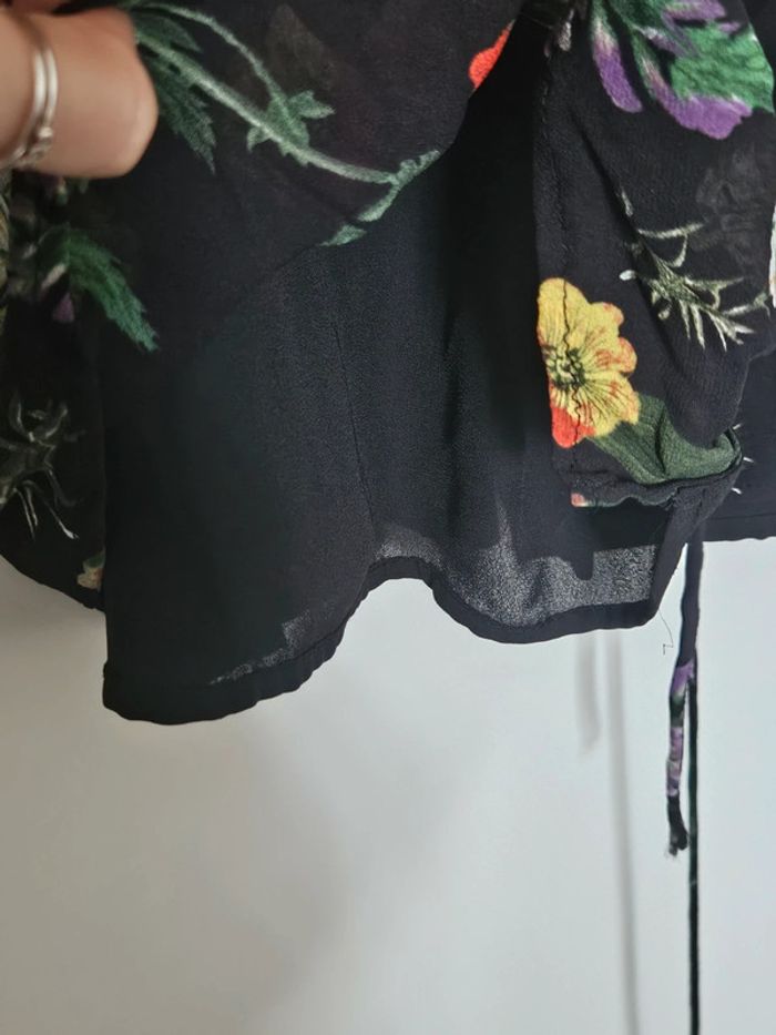 Robe portefeuille fleurie Zara - photo numéro 7