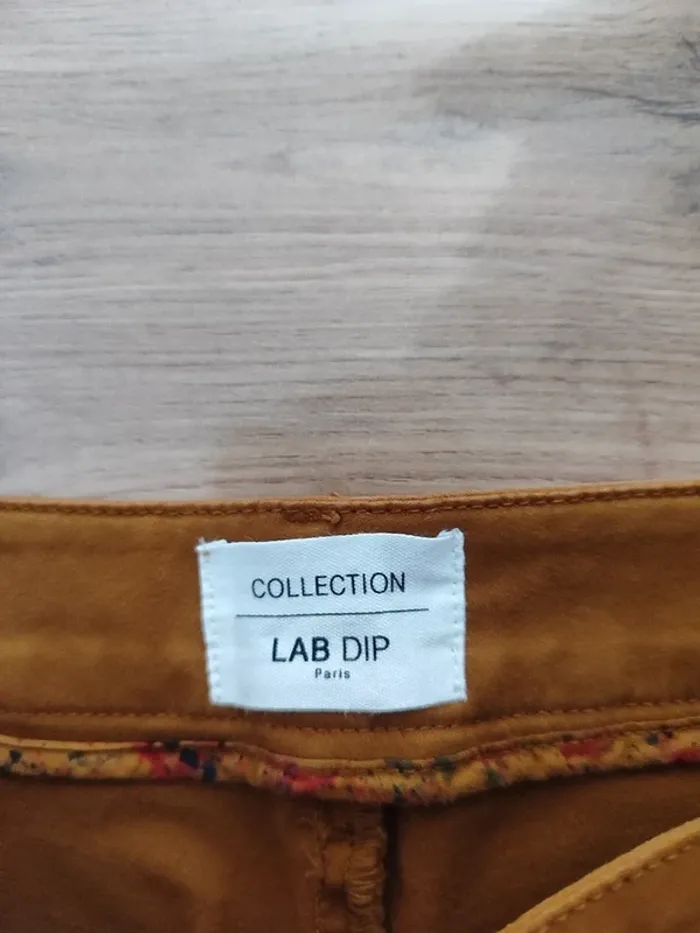 Pantalon droit Lab dip – S – Moutarde – État : Excellent - photo numéro 3